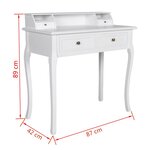 vidaXL Table de maquillage Luxueux Moderne