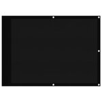vidaXL Écran de balcon noir 75x800 cm 100  polyester oxford