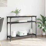 vidaXL Table console Chêne noir 100 x 29 x 75 cm Bois d'ingénierie
