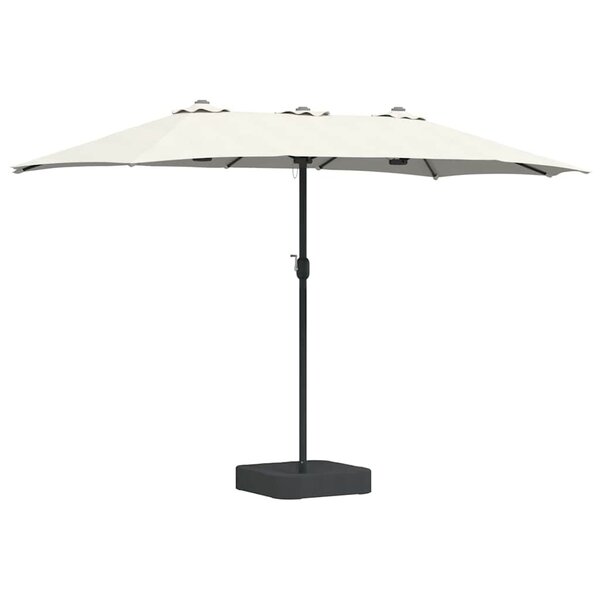 vidaXL Parasol de jardin Couleur sable 385 x 209 x 244 cm tissu