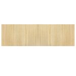 vidaXL Tapis rectangulaire naturel clair 60x200 cm bambou