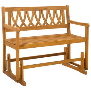 vidaXL Banc à bascule de jardin Naturel 110 x 59 x 97 cm