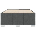 vidaXL Cadre de lit sans matelas gris foncé 120x200 cm tissu