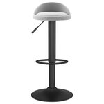 vidaXL Tabourets de bar lot de 2 gris clair velours