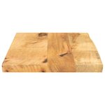 vidaXL Dessus de table 60x20x2 5 cm bord vif bois massif manguier brut