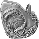 Pièce de monnaie en Argent 5 Dollars g 62.2 (2 oz) Millésime 2024 GREAT WHITE SHARK