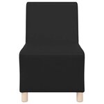 vidaXL Unité de Sofa Modulaire Sans Accoudoirs 2 Pièces Noir