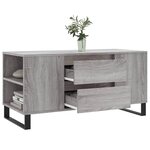 vidaXL Table basse sonoma gris 102x44 5x50 cm bois d'ingénierie