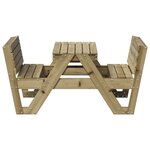 vidaXL Table de pique-nique pour enfants bois de pin imprégné