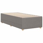 vidaXL Cadre de lit sans matelas taupe 90x200 cm tissu