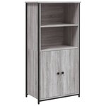 vidaXL Buffet haut sonoma gris 62x36x121 5 cm bois d'ingénierie