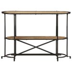 vidaXL Table console 110x42x76 cm bois massif de manguier brut