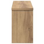 vidaXL Porte-manteau mural chêne artisanal 50 x 16 x 26 cm