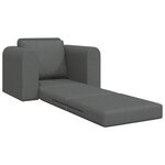 vidaXL Canapé-lit pliant Gris foncé 98 x 71 x 83 cm tissu