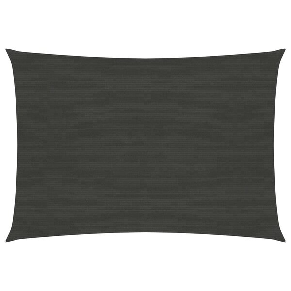 vidaXL Voile d'ombrage 160 g/m² Anthracite 6x7 m PEHD