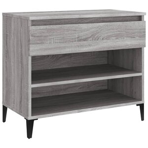 vidaXL Armoire à chaussures Sonoma gris 70x36x60 cm Bois d'ingénierie