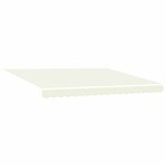vidaXL Auvent Rétractable Crème 350 x 250 cm Tissu  Métal