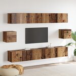 vidaXL Set de 6 Meubles TV en Bois Ancien Bois d'Ingénierie