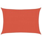 vidaXL Voile d'ombrage 160 g/m² Terre cuite 3x4 5 m PEHD