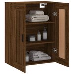 vidaXL Armoire murale chêne marron 69 5x34x90 cm bois d'ingénierie