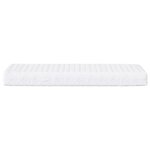 vidaXL Matelas en mousse blanc 90x220 cm dureté H2 H3