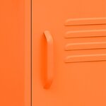 vidaXL Table de chevet Rose 35x35x51 cm Acier