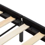 vidaXL Cadre de lit Blanc et noir Similicuir 90x200 cm