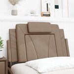 vidaXL Coussin de tête de lit cappuccino 80 cm similicuir