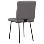 vidaXL Chaises à manger lot de 2 gris similicuir