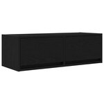 vidaXL Meuble TV chêne noir 80x31x25 5 cm bois d'ingénierie
