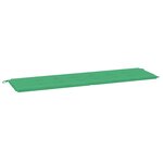 vidaXL Coussin de banc de jardin vert 180x50x3 cm tissu oxford
