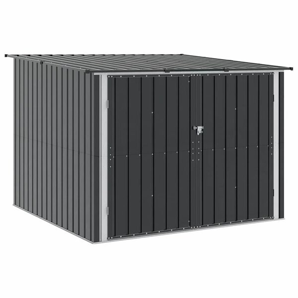 vidaXL Abri de vélo 3 pc Anthracite 216 x 207 x 158 cm Métал