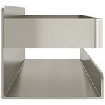vidaXL Étagère de douche 23x6 5x6 cm acier inoxydable 304 brossé