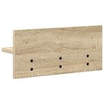 vidaXL Porte-manteau mural avec étagère Chêne sonoma 40 x 10.5 x 18 cm