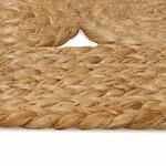 vidaXL Tapis de surface Naturel Ø 210 cm Jute