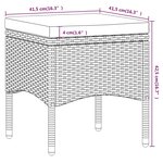 vidaXL Mobilier dîner jardin 5 Pièces Résine tressée et verre trempé Gris