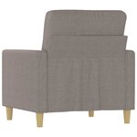 vidaXL Fauteuil Taupe 60 cm Tissu