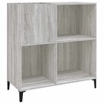 vidaXL Armoire à disques sonoma gris 84 5x38x89 cm bois d'ingénierie