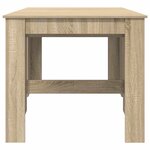 vidaXL Table à dîner 180 x 85 x 75 cm Bois d'ingénierie Chêne Sonoma