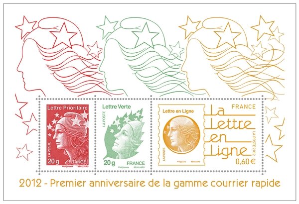 Bloc Premier anniversaire de la gamme courrier rapide