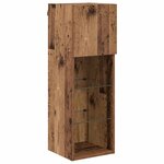 vidaXL Meuble TV mural Bois ancien 30 5 x 30 x 90 cm Bois d'ingénierie