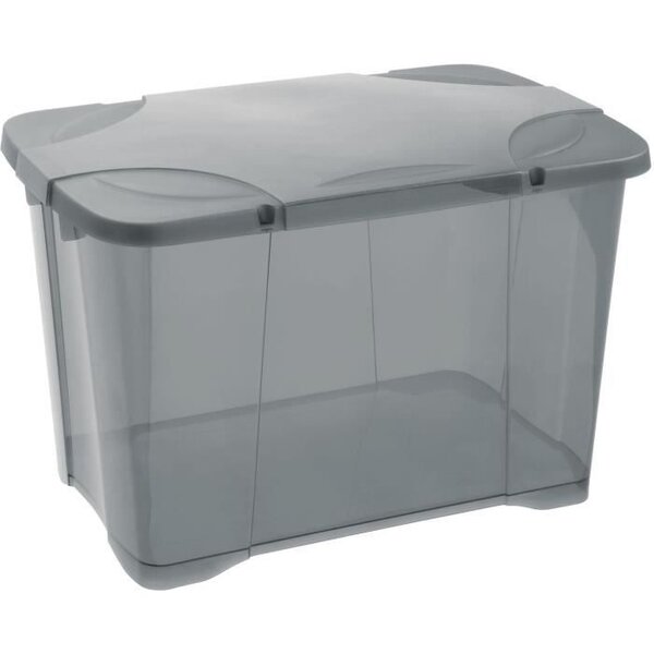 EDA PLASTIQUE Coffre de rangement avec couvercle a charniere Clip'Box 60 L - 60
