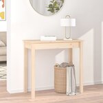 vidaXL Table console 80x40x75 cm Bois massif de pin