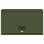 vidaXL Armoire murale pour garage Vert olive 60 x 33 x 35 cm