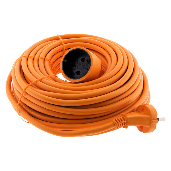 Prolongateur 16A HO5VV-F 2x 1 5 2P sans terre Orange 20m - Zenitech