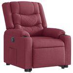vidaXL Fauteuil inclinable rouge bordeaux tissu