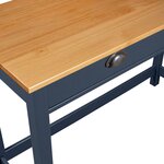 vidaXL Table console Hill Range avec 2 tiroirs Gris 110x45x74 cm Pin