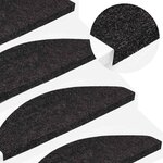 vidaXL Tapis d'escalier auto-adhésifs 30 Pièces anthracite 65x22 5x3 5 cm