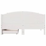 vidaXL Cadre de lit sans matelas blanc 140x200 cm bois de pin massif