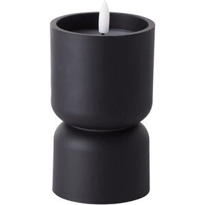 Lampe de table d'extérieur Lovere - Forme bougie 3 W - Noir
